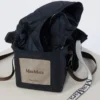 Vattert, vannavvisende nylon-canvas-vest, midnattsblå