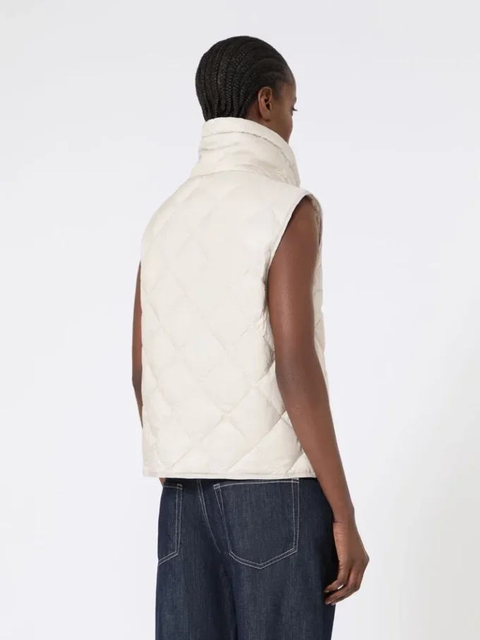 Vattert, vannavvisende nylon-canvas-vest, sand Vattert, vannavvisende nylon-canvas-vest, sand