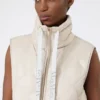 Vattert, vannavvisende nylon-canvas-vest, sand Vattert, vannavvisende nylon-canvas-vest, sand