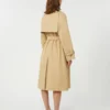 Vendbar, vannavvisende trenchcoat i gabardin, beige Vendbar, vannavvisende trenchcoat i gabardin, beige