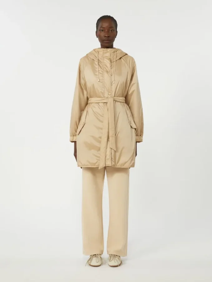 Vendbar, vattert parkas i vannavvisende kanvas, beige Vendbar, vattert parkas i vannavvisende kanvas, beige