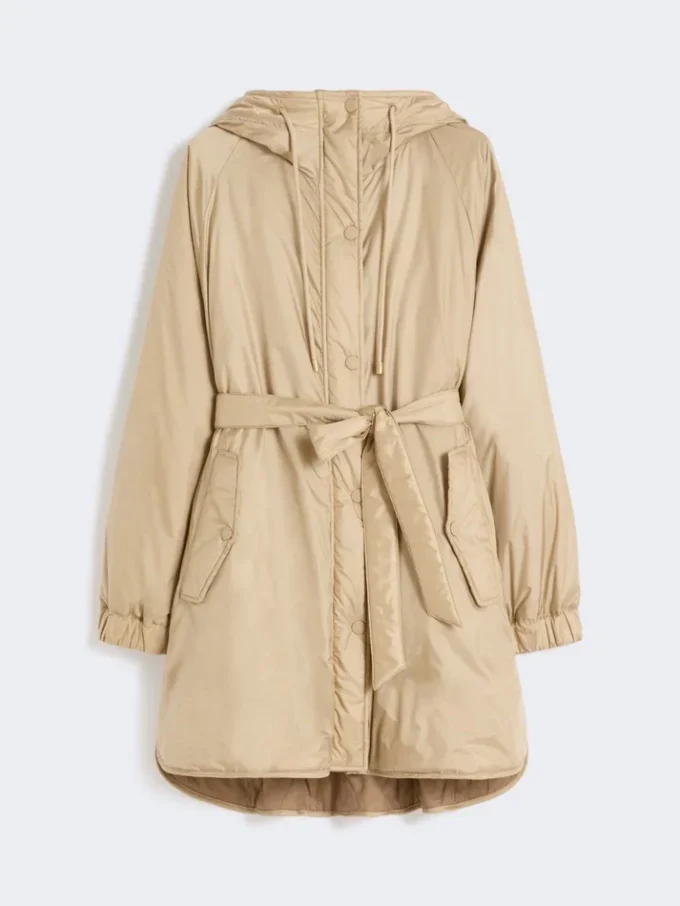 Vendbar, vattert parkas i vannavvisende kanvas, beige Vendbar, vattert parkas i vannavvisende kanvas, beige
