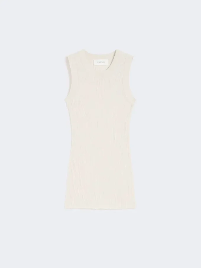 Vest i bomull, ecru Vest i bomull, ecru