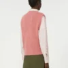 Vest i mohairblanding, antikkrosa
