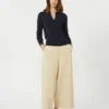 Viskose genser med høyhals, marineblå