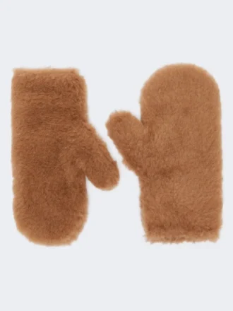 Votter i teddy-stoff, kamel